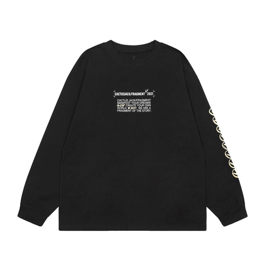 Black Fire Long Sleeve Tee