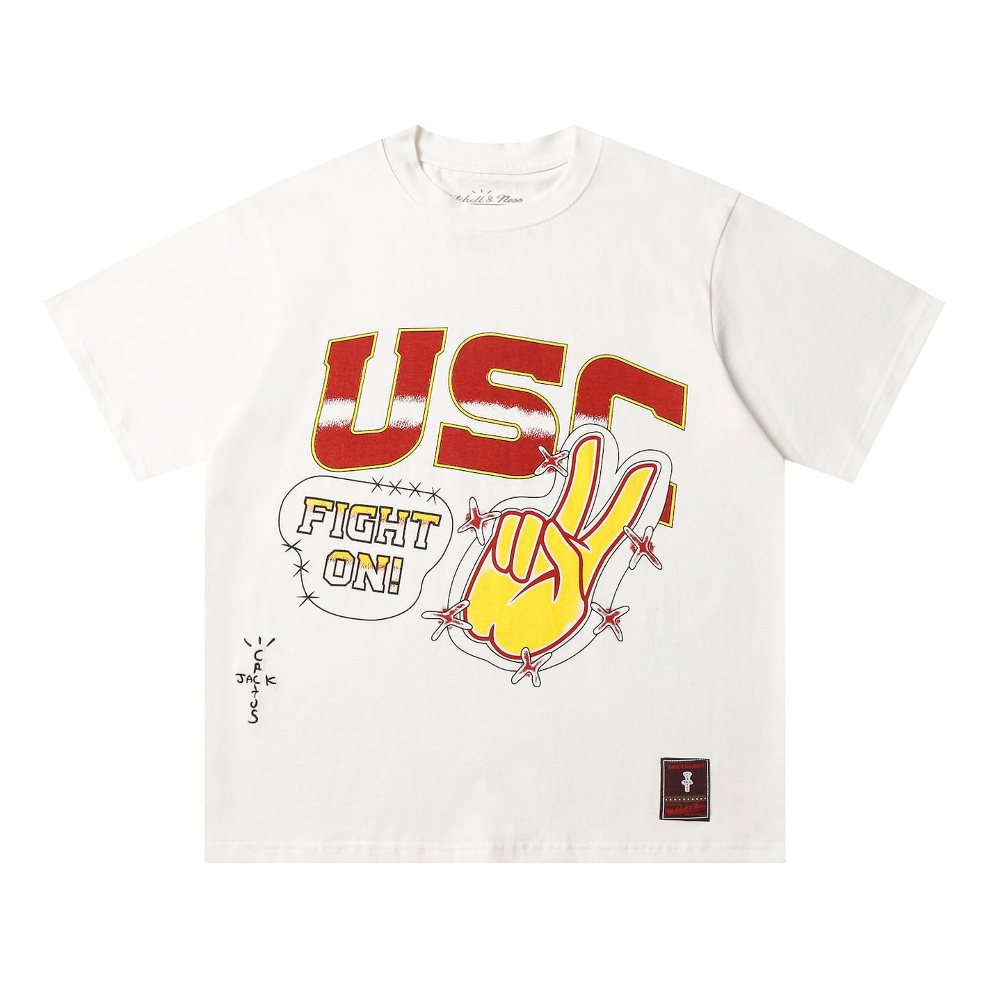 Cactus Jack Texas Longhorns Hand-Drawn T-Shirt