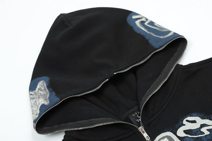 Skeleton Zip-Up Hoodie