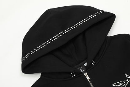 Black Utopia Zip Hoodie