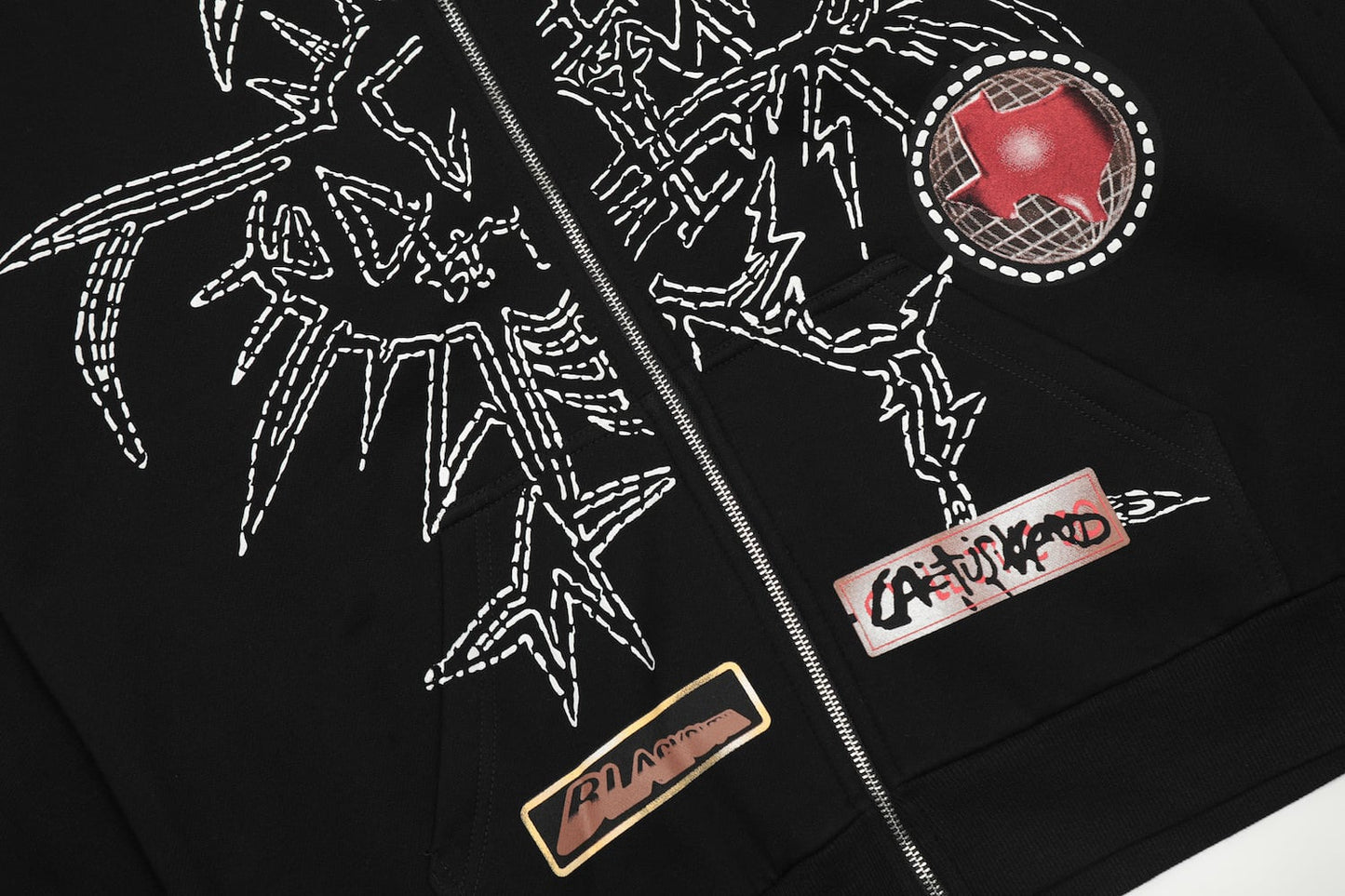 Black Utopia Zip Hoodie