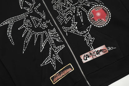 Black Utopia Zip Hoodie